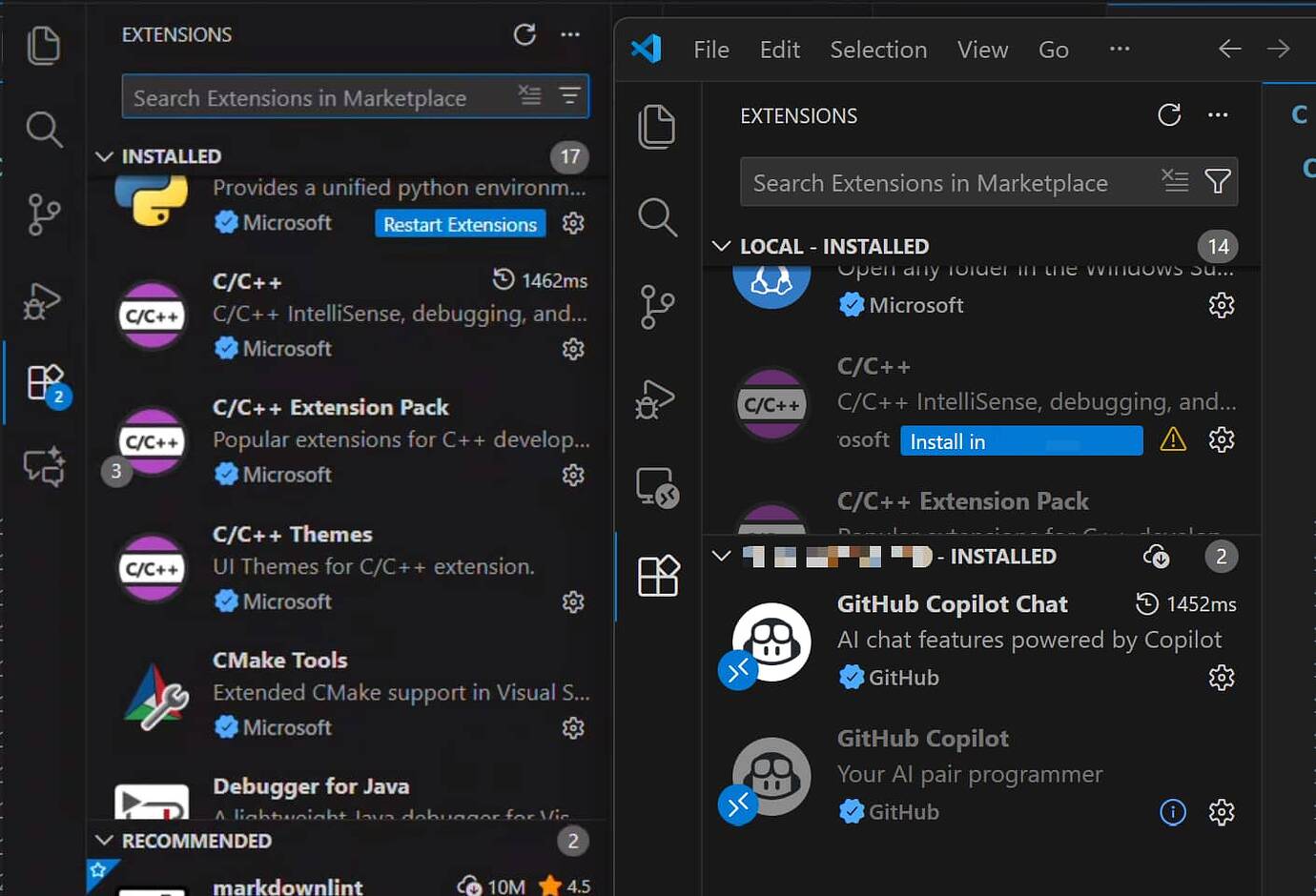 左边为服务器，右边为客户端|690x470